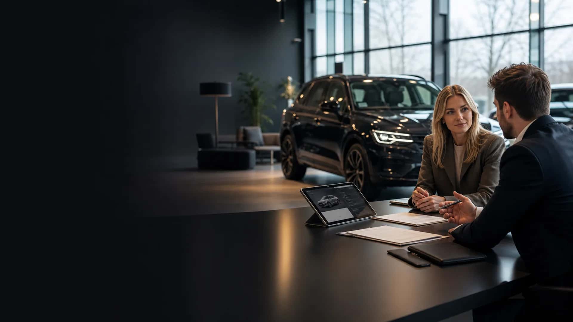 Auto vahetuse dokumentide vormistamine Klient arutab auto vahetuse dokumente spetsialistiga